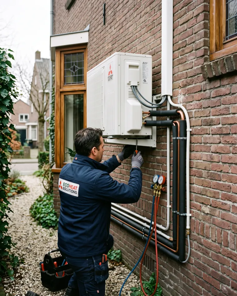Warmtepomp geplaatst in Eindhoven