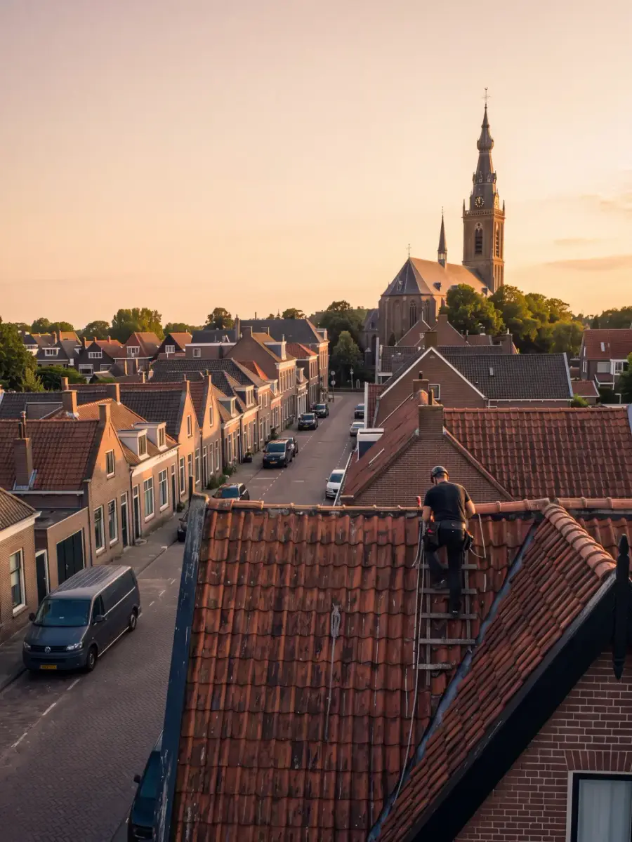 Voorbeeldwebsite voor een dakdekkersbedrijf