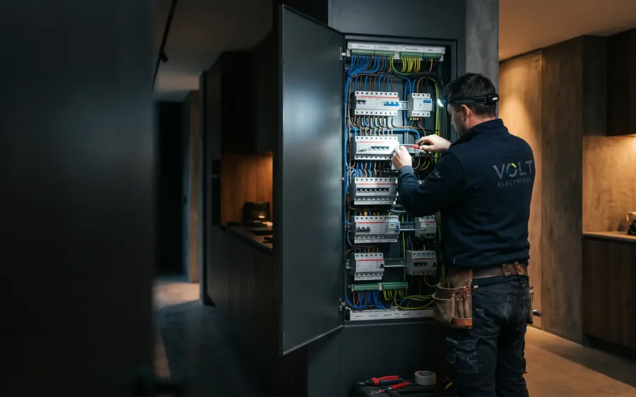 Voorbeeldwebsite voor een elektricien