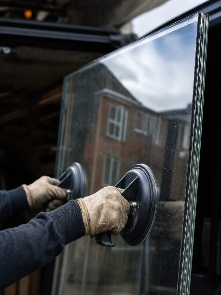 Voorbeeldwebsite voor een glaszettersbedrijf
